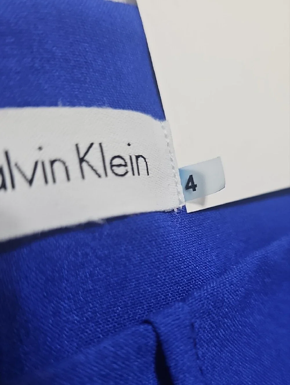 Calvin Klein Royal Blue Sleeveless‎ Midi Sheath Dress